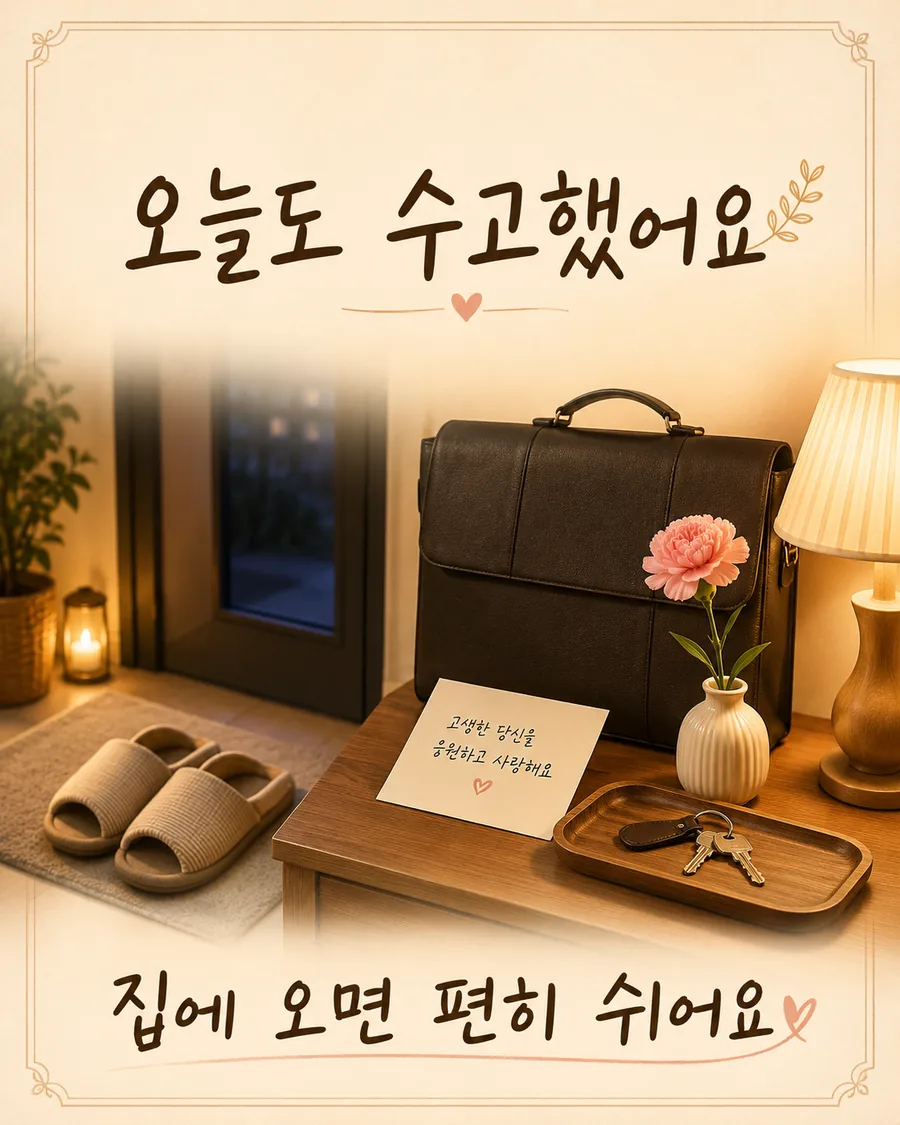 수고했어요 퇴근길